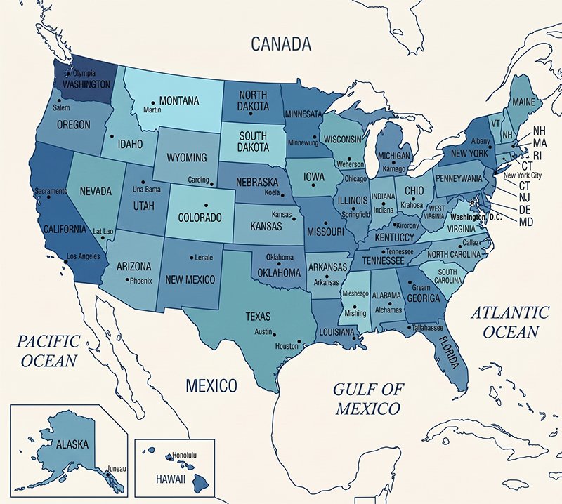 Map of USA