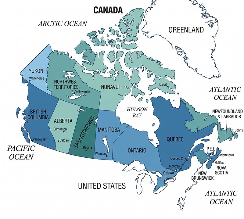 Map of Canada