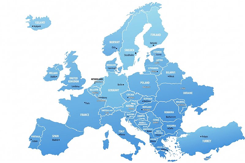 Map of Europe