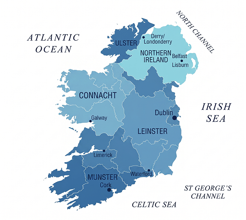 Map of Ireland